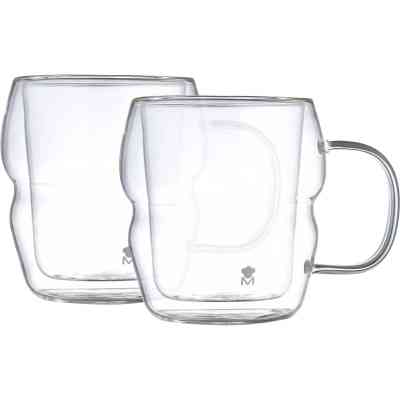 Набір чашок MasterPro Mixology з подвійними стінками 450 мл, 2 шт (BGMP-20206) Вінниця