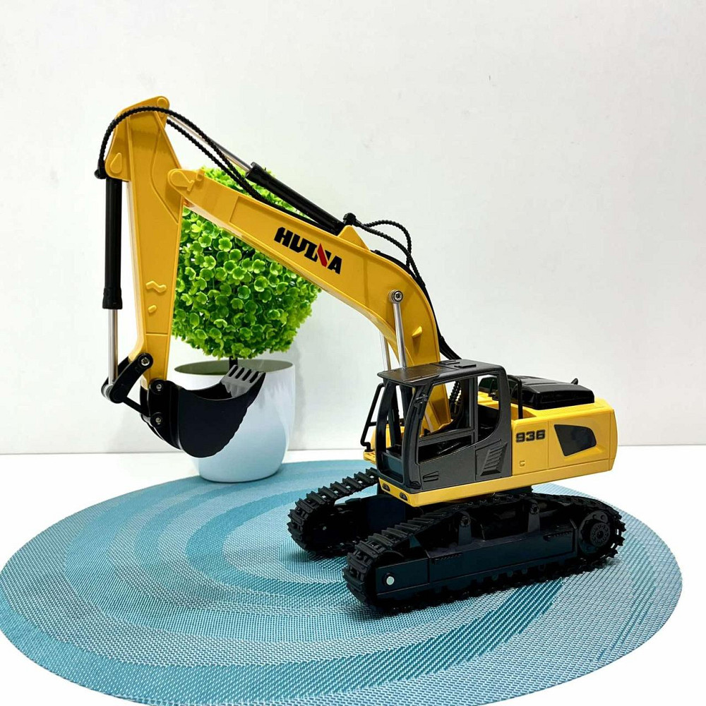 Набір машин будтехніка Huina Екскаватор та Вантажівка для перевезення техніки на радіокеруванні (1319) Чернігів - фото 3