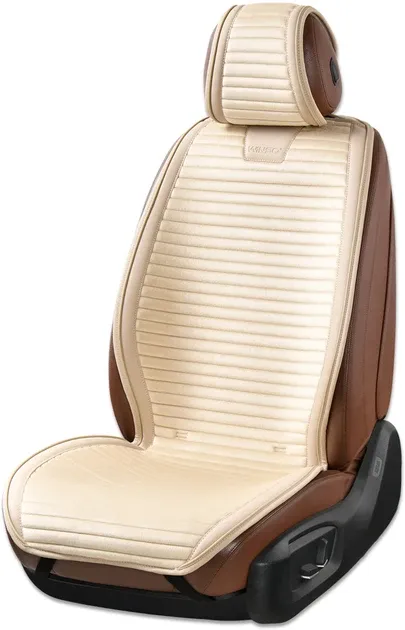 Комплект універсальних накидок на передні сидіння Winso Pro SUPREME beige, 2 шт Ковель - фото 1