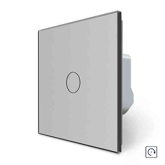 LIVOLO Сенсорна кнопка 1 сенсор Імпульсний вимикач Майстер кнопка Livolo сірий скло (VL-C701H-1 Коломыя