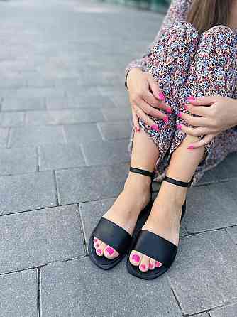 Tamei Босоніжки жіночі Tamei 0571-12 чорні (літо, шкіра натуральна) (5258) Коломия