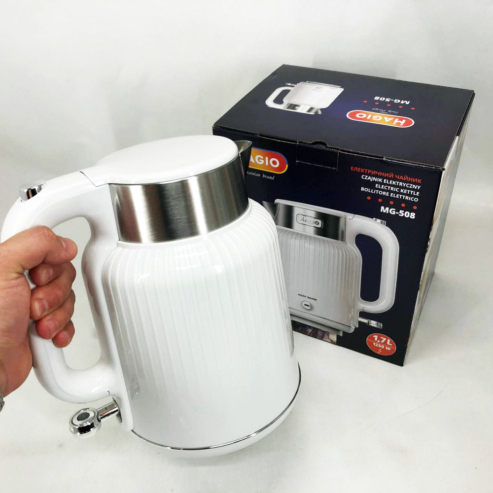 Якісний електрочайник для кухні, Електрочайник сталь, Чайник електричний домашній VE-40 Львів - фото 7