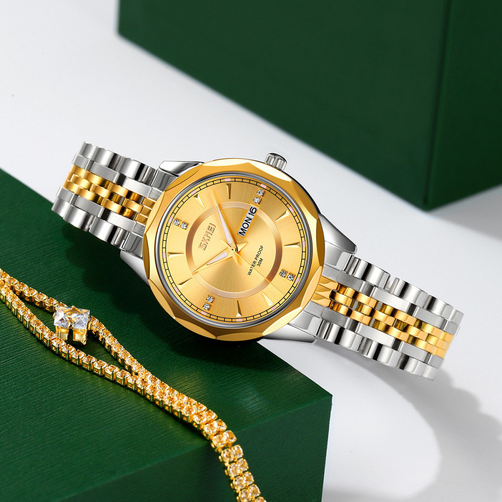 Skmei 9264TGDGD Silver/Gold-Gold SBR Київ - фото 3