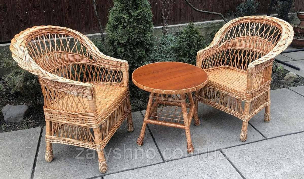 Мебель плетеная с круглым столом Киев - изображение 1