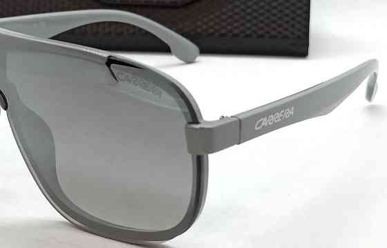 Брендовые очки мужские солнцезащитные серые зеркальные в футляре. Киев