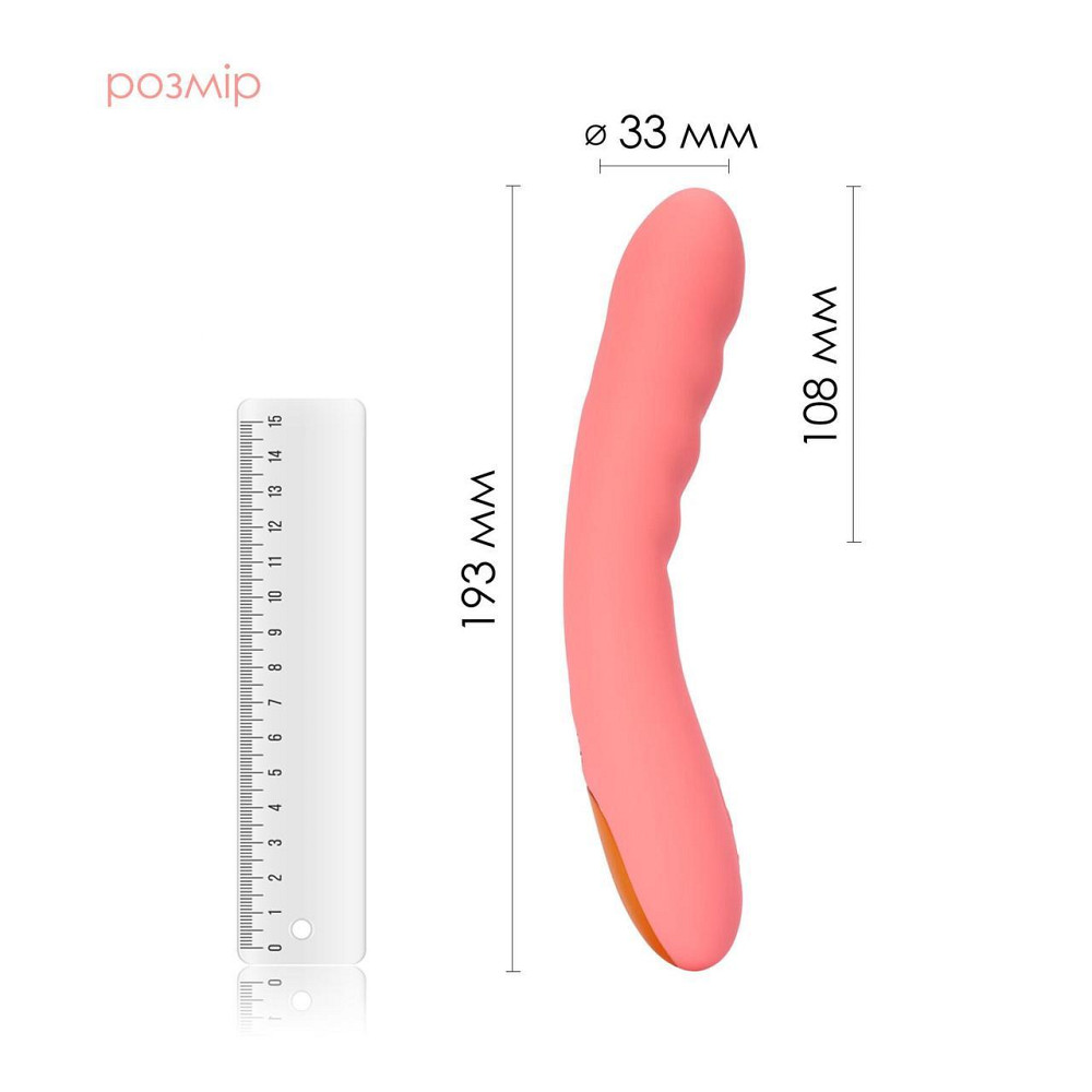 Смарт-вибратор с пульсацией Svakom Ava Neo Peach Pink, 15 режимов работы, водонепроницаемый Sex Aura Киев - изображение 3