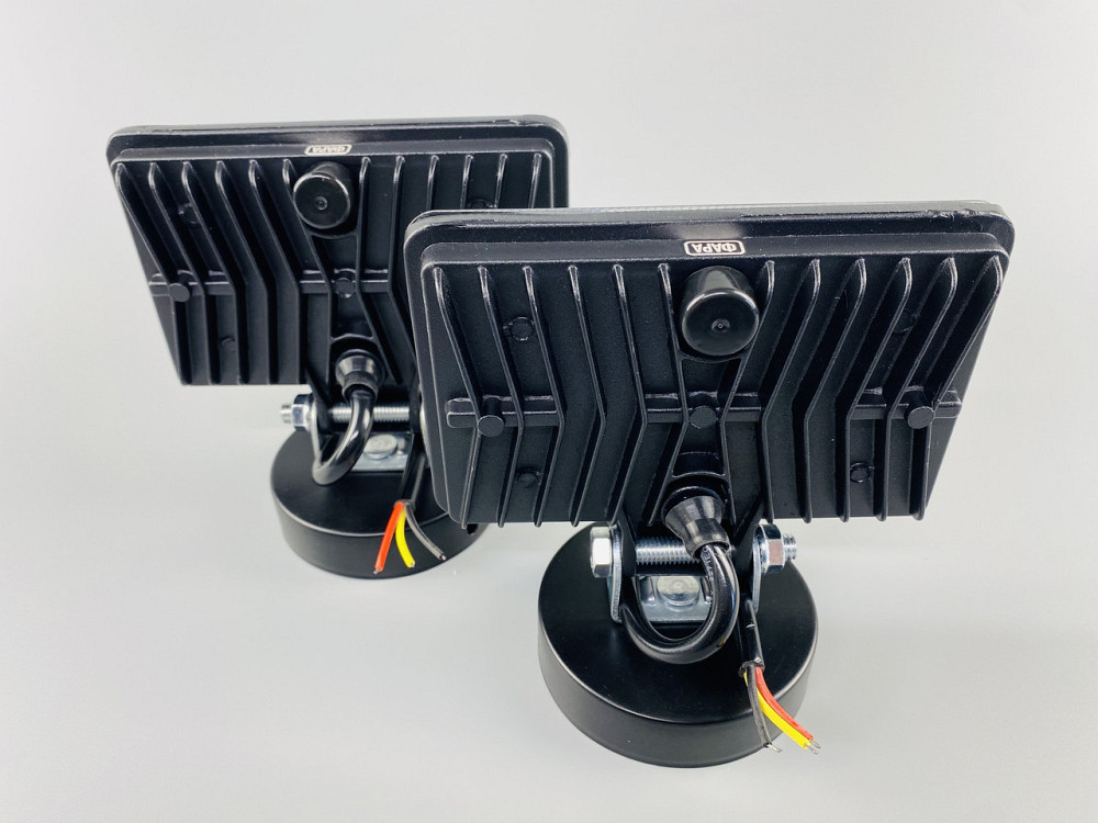 Фара LED квадратная 108W 6000K (36 диодов) (12.7см х 8.9см) (ближний + дальний)ОБЛЕГЧЕННЫЙ КОРПУС! Мукачево - изображение 4