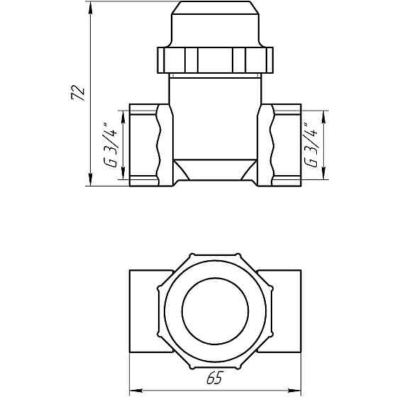 Фільтр грубого очищення SOLOMON 3/4″ ВВ нікель з відстійником (8014) TD1052 Луцк