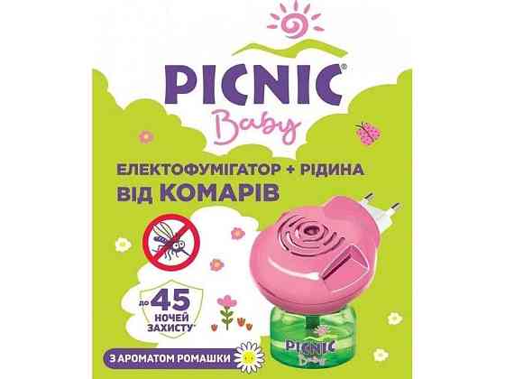 Электрофумигатор жидкость от комаров Picnic Baby (45 ночей) ТМ PICNIC Киев