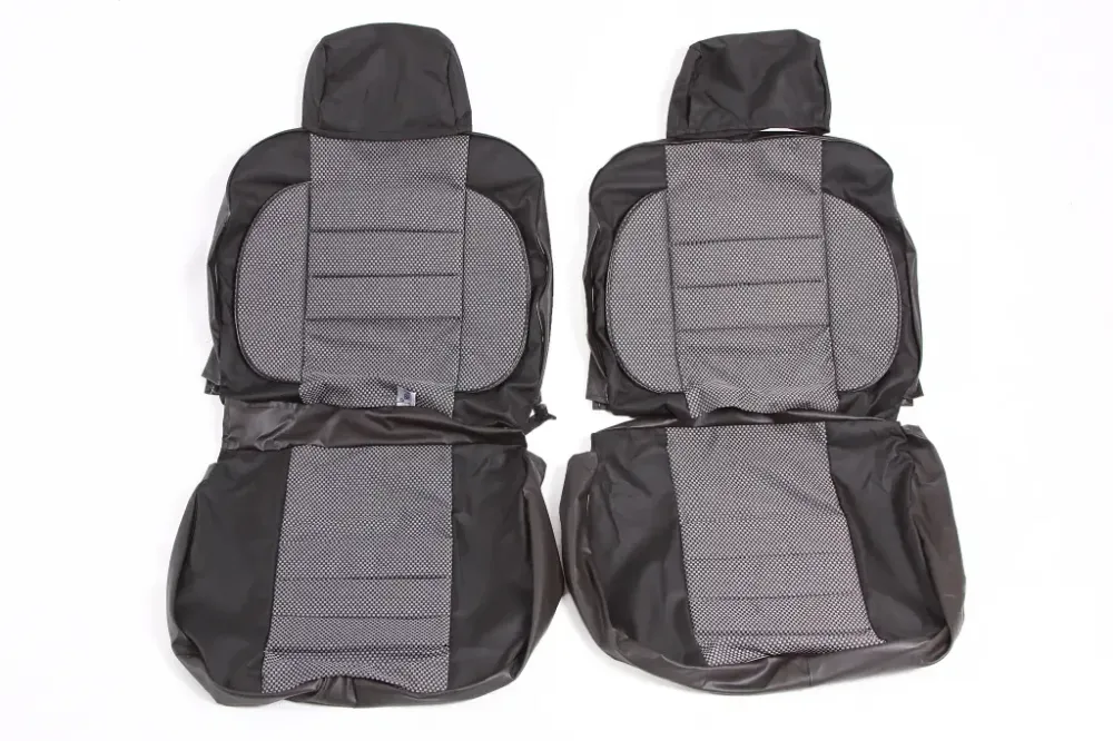 Чехлы на сидушки  2106 Avto-fortuna Пилот с паралоном серые Винница - изображение 2