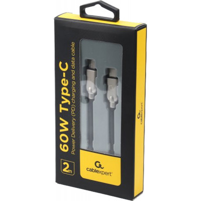 Дата кабель USB-C to USB-C 2.0m 60W Cablexpert (CC-USB2PD60-CMCM-2M) Вінниця - фото 2