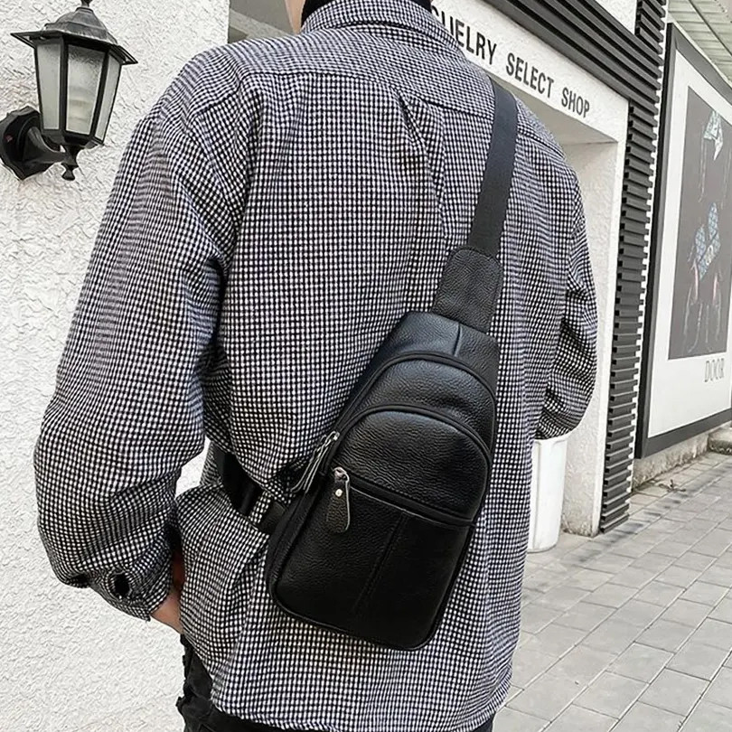 Сумка кросс-боди гладкая, Мужская плечевая сумка слинг, Мужские сумки через плечо YP-91 Львов - изображение 3