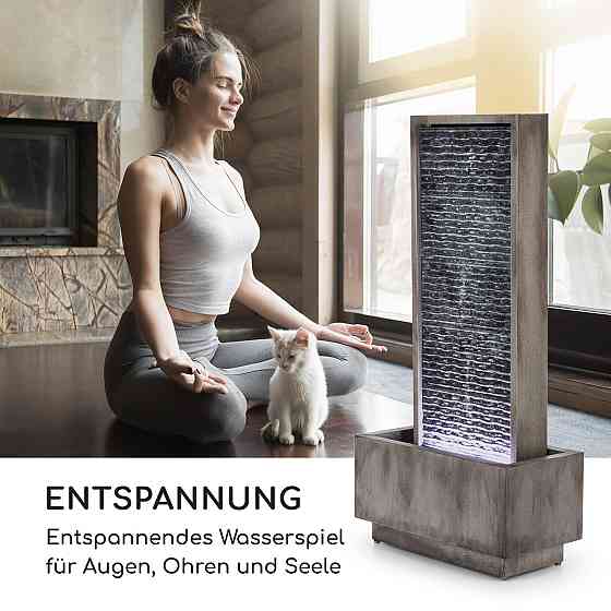 Садовый фонтан Imperia для внутреннего и наружного применения, насос 10 Вт, кабель 10 м, оцинкованный Ровно