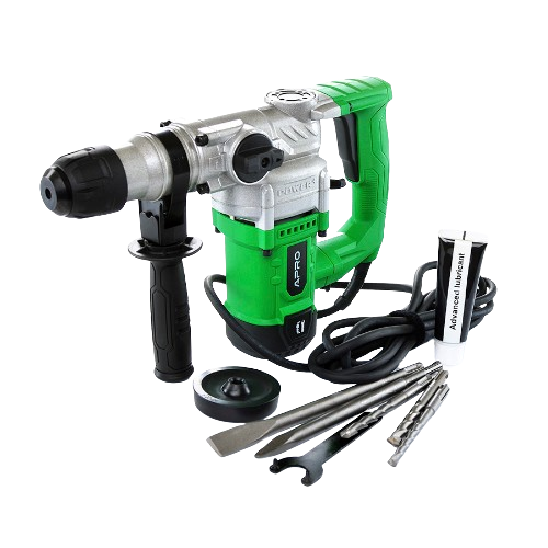 Перфоратор бочковий 5,5 Дж 1500W SDS+ + кейс APRO Житомир - фото 4