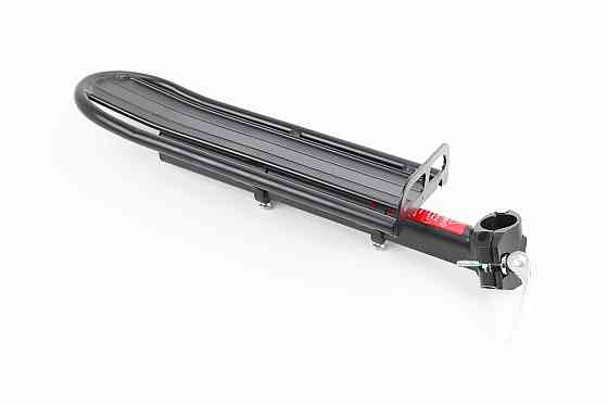 Багажник 24-29" алюмінієвий консольний, кріплення за трубу сидіння ексцентриком, чорний HS-027A Київ