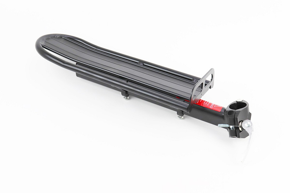 Багажник 24-29" алюмінієвий консольний, кріплення за трубу сидіння ексцентриком, чорний HS-027A Київ - фото 1