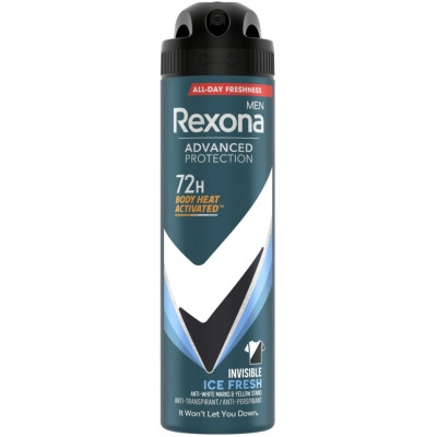 Антиперспирант Rexona Men Advanced Protection Invisible 72H Ice Fresh 150 мл (8720181558290) Винница - изображение 1