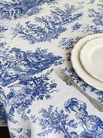 Ecotton Скатертина столова Ecotton DUCK 170х200 см водовідштовхуюча Italiano Blue Коломыя