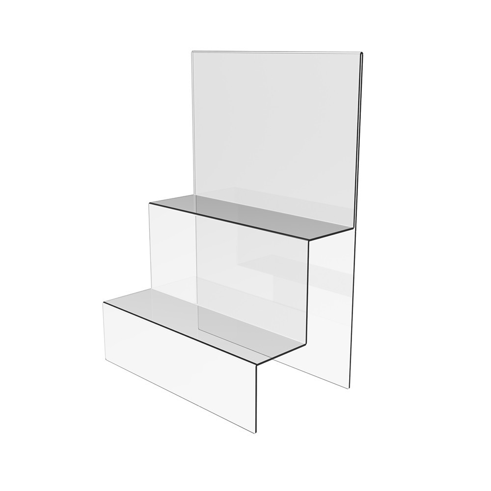 Товарная горка EKOSTAR на 2 ступеньки из акрила 350х200х500 Киев - изображение 1