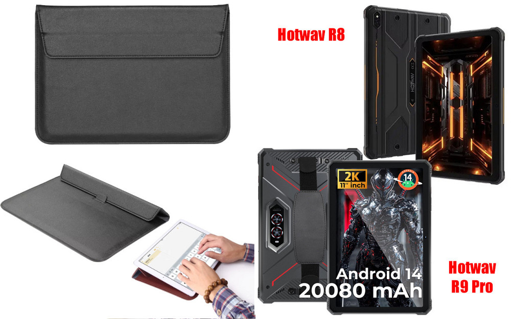 Чохол-конверт VitoCase для Hotwav R8, Hotwav R9 Pro, з функцією підставки для планшета Чорний Київ - фото 1