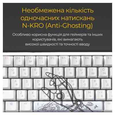 Клавіатура Ducky One 3 SF Cherry MX Brown RGB UA USB White (DKON2167ST-BUAPXPWWWSC1) Вінниця