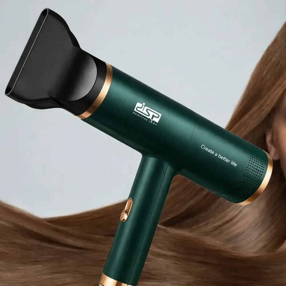 Мощный фен для укладки волос DSP 30253 Зеленый Коломыя - изображение 1