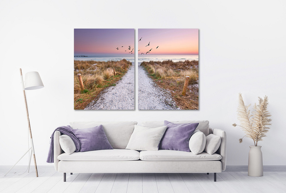 Модульная картина в гостиную / спальню Пляж  TLV-2_007 90x132  см Киев - изображение 2