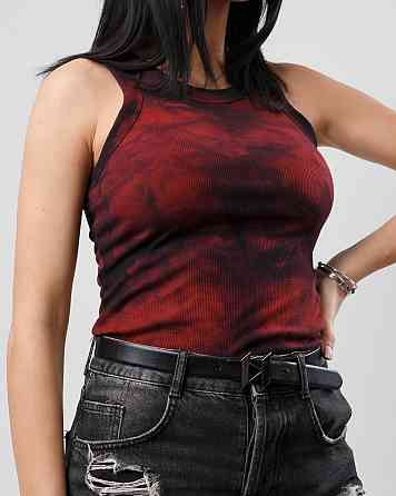 Облягаюча майка тай-дай Ripple 42-44, Марсала Киев