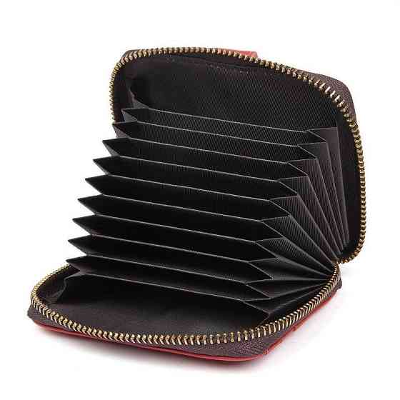 Визитница кожаная Красная (Vintage) Киев