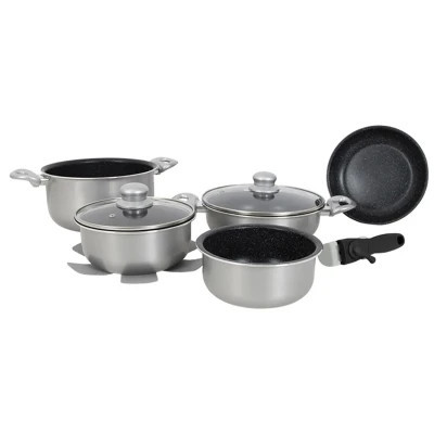 Набор посуды Gimex Cookware Set induction 8 предметів Silver (6977227) Винница - изображение 1