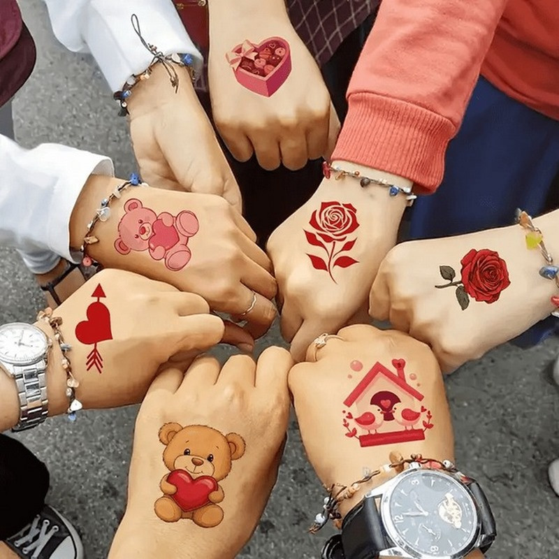 Набор временных тату 