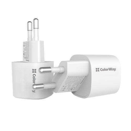 Зарядний пристрій мережевий USB/Type-C QC+PD 33W білий GaN ColorWay CW-CHS043PD-WT Житомир
