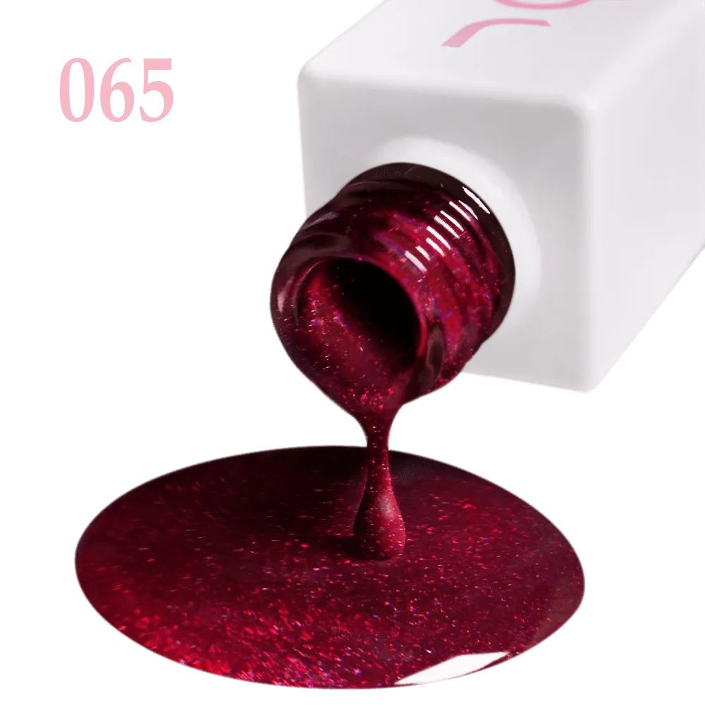Гель-лак для ногтей красный 065 с шиммером JOIA vegan 6 мл Киев - изображение 9