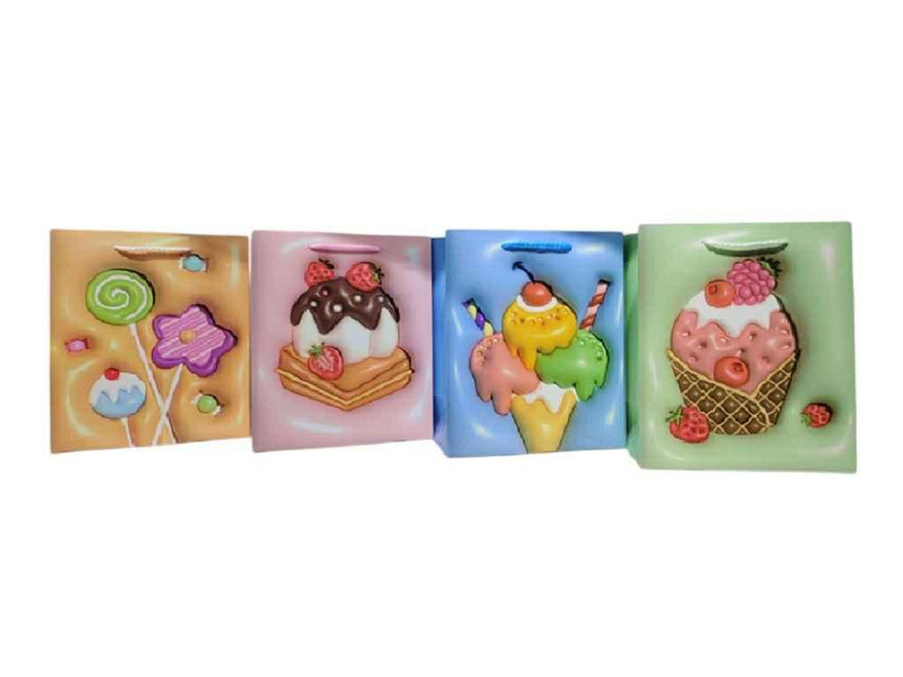 Пакет подарочный L Sweets 3D 31*42*12см R33097-L ТМ STENSON Киев - изображение 1
