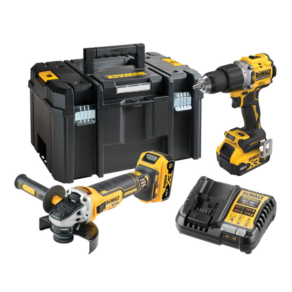 Набор из двух бесщеточных инструментов DeWALT DCK2026P2T : с АКБ 2шт-18V 5Ah+ЗП Киев - изображение 1