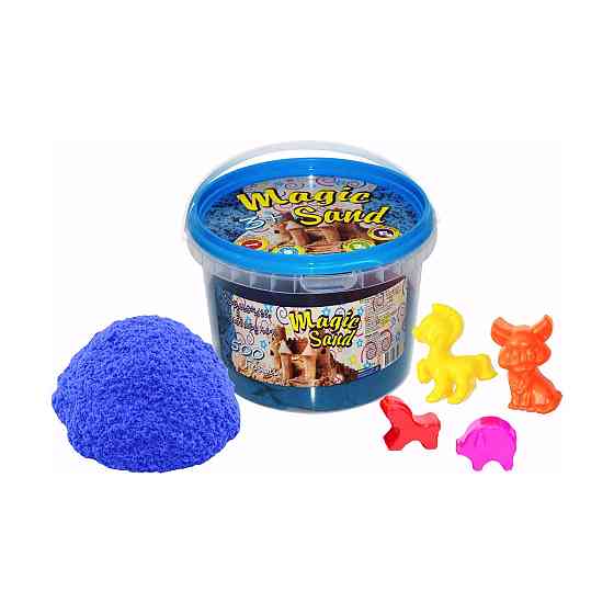 Magic sand блакитного кольору, у відрі 0,500 кг, шт Киев