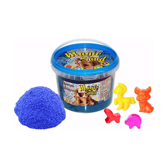 Magic sand блакитного кольору, у відрі 0,500 кг, шт Киев - изображение 1