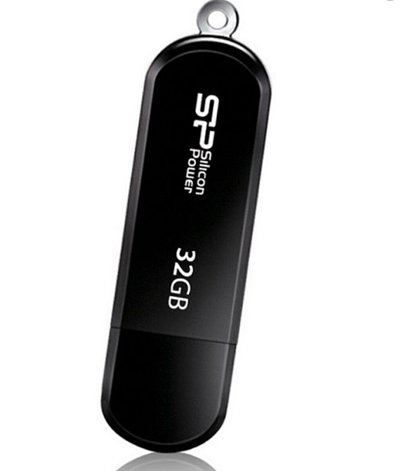 Flash SiliconPower USB 2.0 LuxMini 322 32Gb Black Київ - фото 1