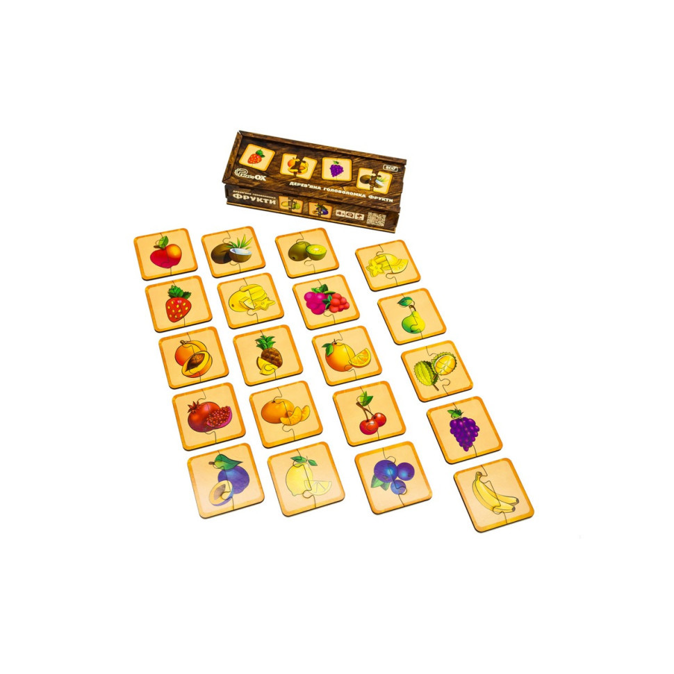 Дерев'яна головоломка "Фрукти" Puz-36359, 40 елементів Вінниця - фото 3