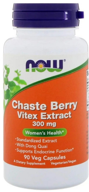 Ягоди вітексу та Донг Квай Now Foods Berry Vitex, Dong Quai 300 мг 90 вег капс Київ - фото 1