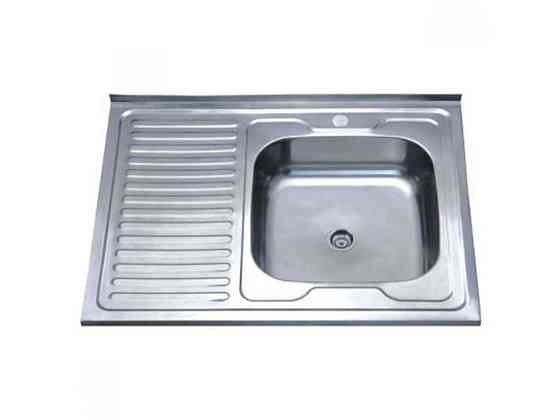 Мійка накладна 800х600х180мм Z8060L-08-180E (SATIN) ТМ ZERIX Київ