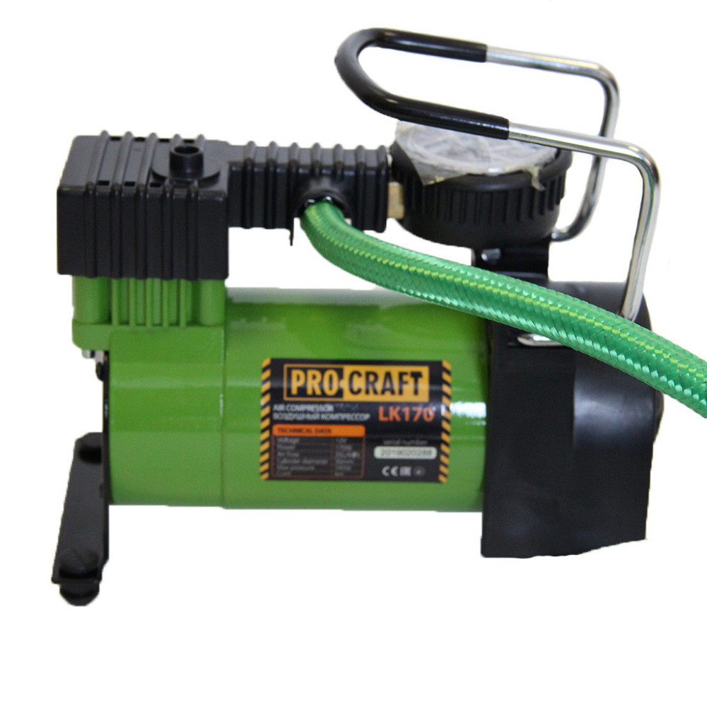 Автомобільний компресор Procraft LK170 – 7 атм, 120 Вт, 35 л/хв, для коліс R13-R15 Львів - фото 2