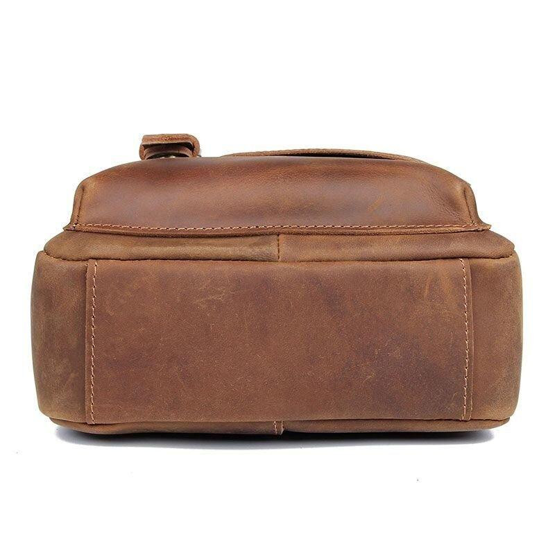 Кожаная мужская сумка Vintage 20206 Коричневый Киев - изображение 7