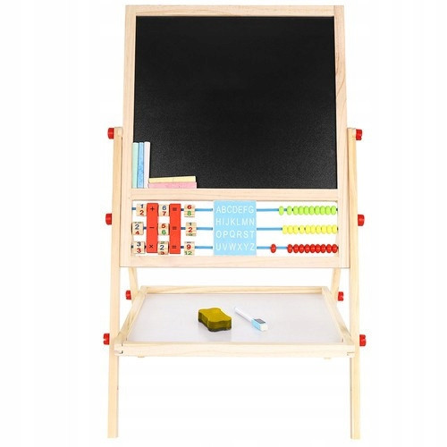 Детская Доска двухсторонняя меловая, сухостираемая с маркерами и и губкой Kruzzel (22472) Нововолынск - изображение 4