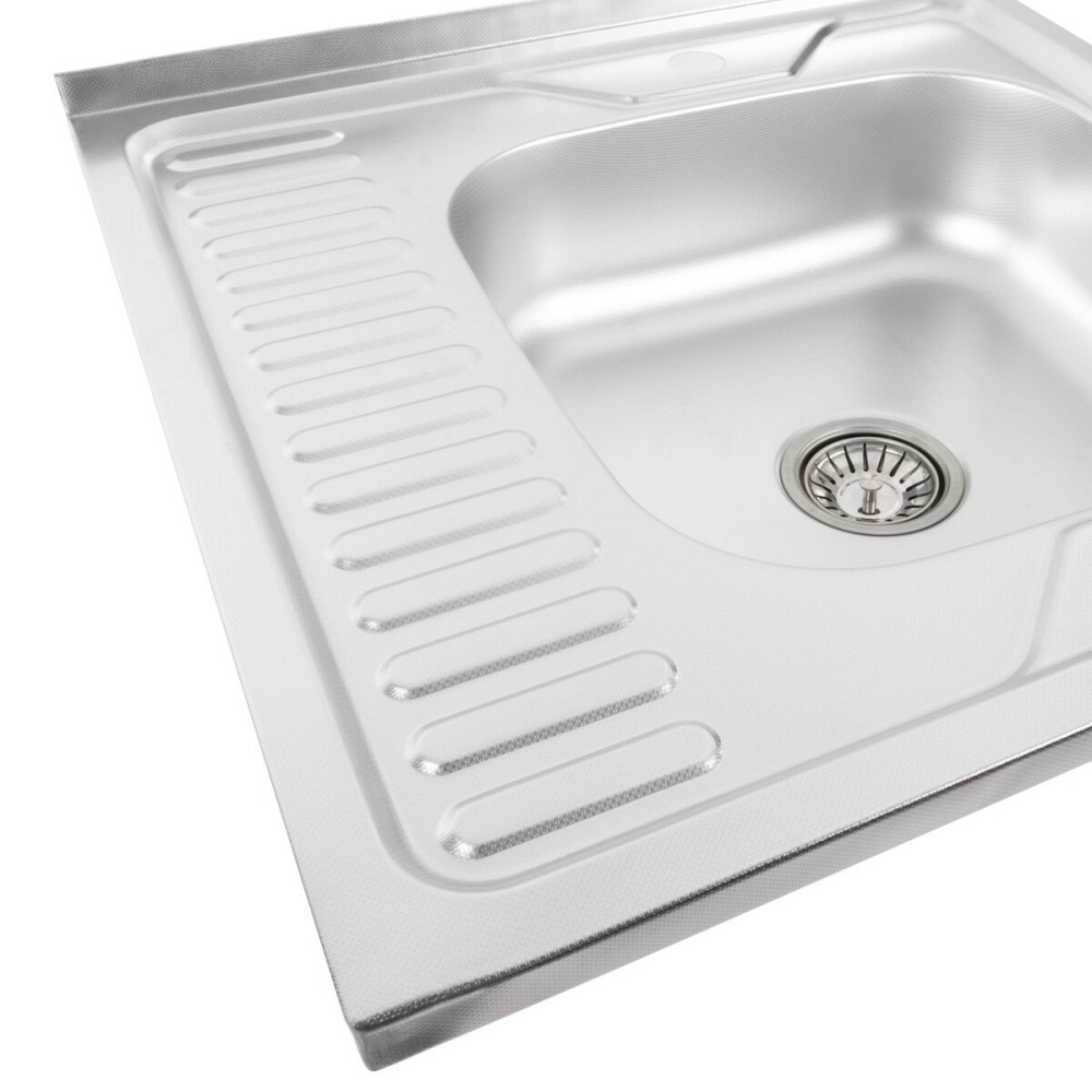 VALESO Кухонна мийка з нержавіючої сталі Valeso ДЕКОР 6060 R (0,7/160 мм) Київ - фото 4