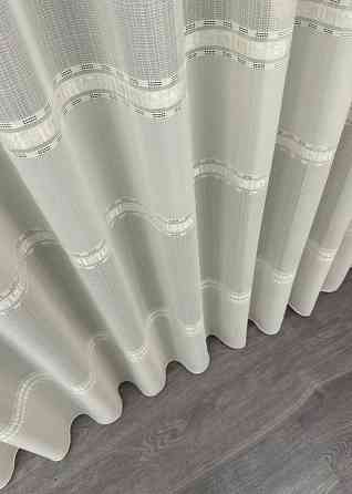 Тюль льон "Мережка" колір кремовий 1722т Київ