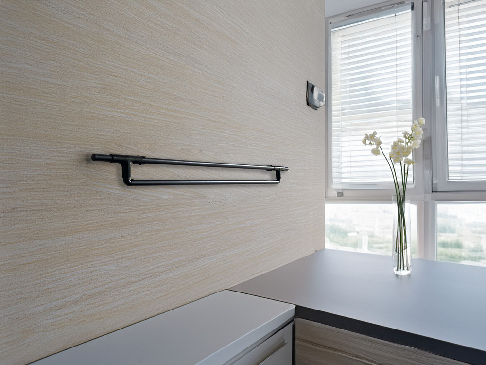 Подвійний рейлінг на стіну Slider B - дизайнерський, легкознімний, чорний для кухні, офісу, ванни D= Борисполь - изображение 5