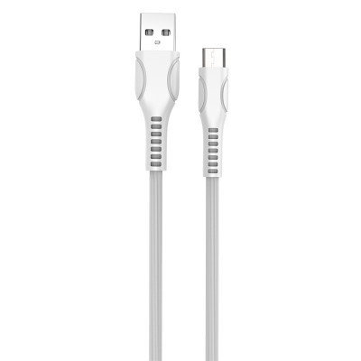 Дата кабель USB 2.0 AM to Micro 5P 1.0m line-drawing white ColorWay (CW-CBUM028-WH) Винница - изображение 2