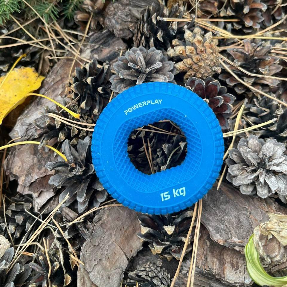 Еспандер кистьовий силіконовий PowerPlay PP-4333 Hand Grip Light 15 кг. Синій Каменское - изображение 5