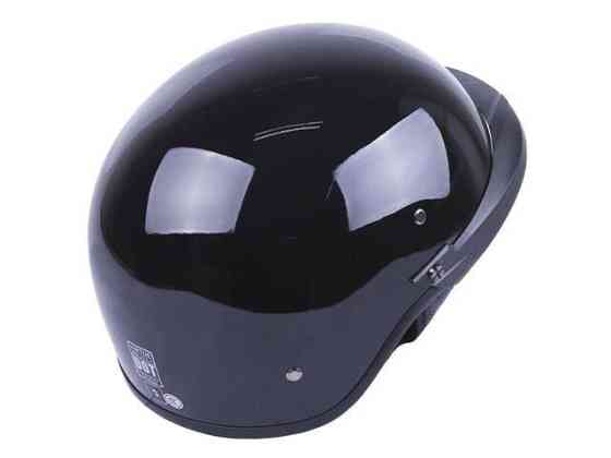 Шлем мотоциклетный MD-513-1, черный глянцевый с черным стеклом, size XL Мукачево